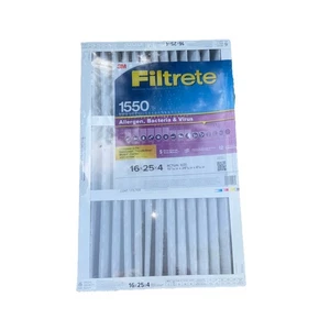 Filtrete 1550 16 x 25 x 4 AC Furnace Filter Allergen, Bacteria Virus Filter - Picture 1 of 3