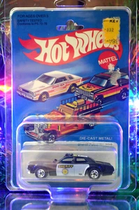 1982 Mattel Hot Wheels Dodge Monaco Sheriff Patrol Car #2019 Hong Kong VHTF NOS - Picture 1 of 9