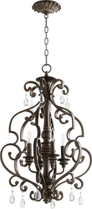 San Miguel - 4 Light Entry Pendant in Transitional style - 18.5 inches wide by - Picture 1 of 5