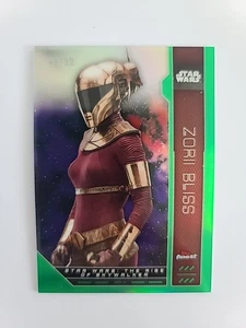 Topps Finest Star Wars Zorii Bliss 2023 #FN-65 verde #/99 - Imagen 1 de 3