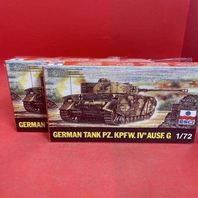 Kit tanque modelo Two-ESCI 1/72 PZ alemán. KPFW.IV AUSF. Kit sellado G #8058 Foto 1 de 4
