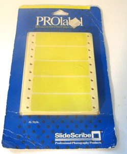 Slide Scribe Prolabel Yellow Sticker 250 Archival Labels NOS - Picture 1 of 7