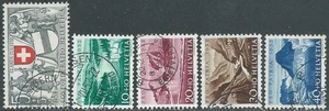 1952 SVIZZERA USATO PRO PATRIA GLARUS E ZUG E LAGHI - US11-6 - Picture 1 of 1
