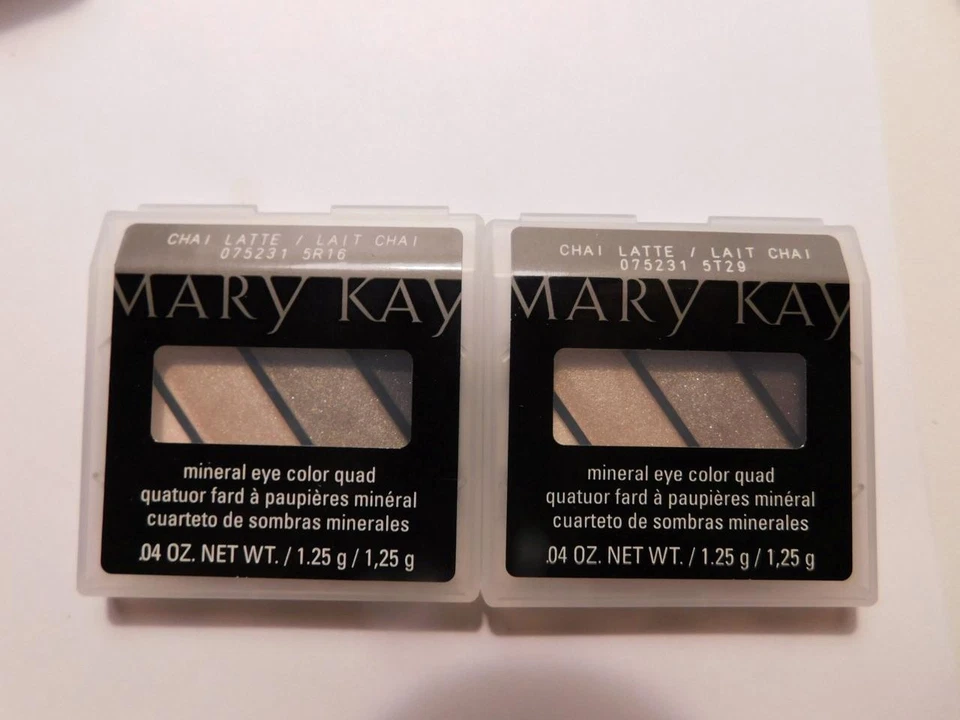 Lot of Two Mary Kay Chai Latte Mineral Eye Color Eye Shadow 075231 .04oz - Image 1 of 1