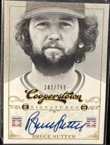 Autógrafo certificado Panini Cooperstown Signatures 2012 #49 Bruce Sutter #/799 - Imagen 1 de 2