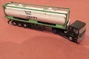 Lastzug mit Tankcontainer "Foodtrans" Tomytec / Herpa - Bild 1 von 8