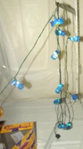 VTG Pro Plan Dog Lights Blue 1994 12ft Strand 10 Lights 2 Sets w Boxes Works - Picture 1 of 11