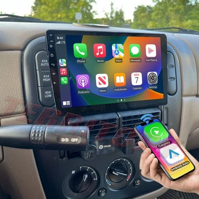 Wireless Carplay For 1998 1999-2005 Ford Explorer Car Radio Android 13 GPS Navi - Image 1 of 4