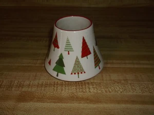 Yankee Candle Small Jar Shade Christmas Trees Topper Holiday 3” x 4” - Picture 1 of 4