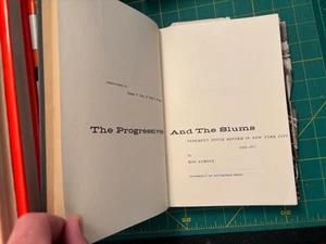 The Progressives and the Slums: Tenement House Reform in NYC 1890-1917 HC Lubove - Picture 1 of 3