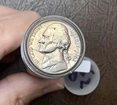 ORIGINAL  BU Roll 1962-D Jefferson Nickels 40 Lustrous Attractive Coins - Image 1 of 4