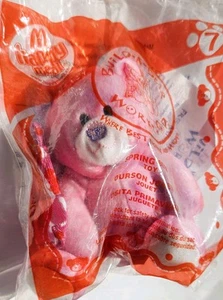 2007 McDonalds Happy Meal - Build-A-Bear Workshop - Pink Spring Bear #7 NEW - Picture 1 of 4