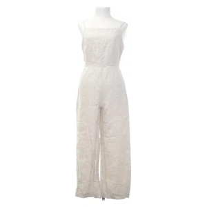 H&M, Jumpsuit, Größe: 38, Beige, Leinen/Polyester, Einfarbig, Damen #zqD - Bild 1 von 4