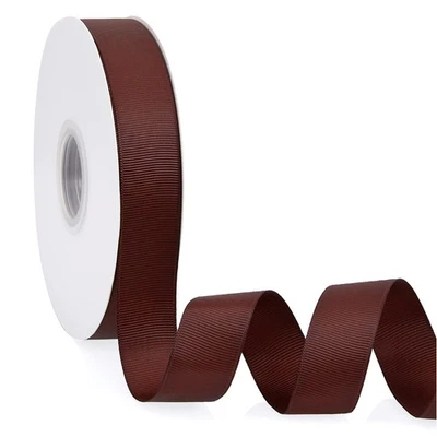 Brown Double Faced Grosgrain Ribbon 1-1/2 Inch 50 Yards, Gift Wrapping Decor - Image 1 of 4