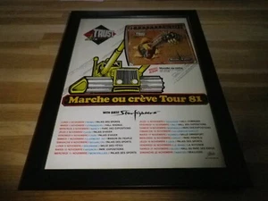 TRUST - Marche ou crève - PUB ORIGINALE ENCADREE !! ORIG ADVERT FRAMED - Imagen 1 de 3