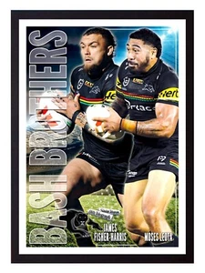 Framed 2024 Penrith Panthers NRL Premiers Poster - Fisher-Harris & Leota 45x32cm - Picture 1 of 4