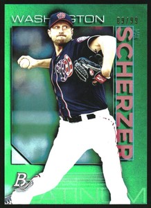 2020 Bowman Platinum Green #2 Max Scherzer /99