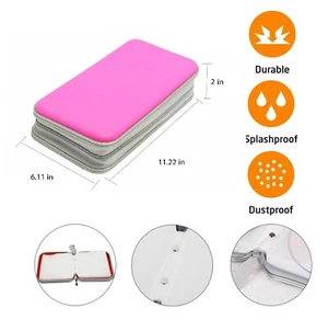 80 CD DVD Tragetasche Disc Aufbewahrung Halter CD Hülle Brieftasche Ideal für im Auto PINK - Bild 1 von 5