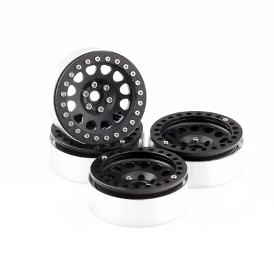4PCs 2.2" Aluminum Beadlock Wheel Rim Wide 1" for RC Crawlers SCX10 AX10 #067 - Image 1 of 4