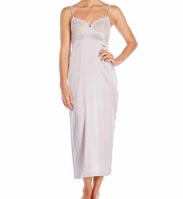 La Perla Primula Collection S Silk Long Negligee Nightgown Lilac - Image 1 of 2