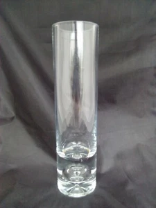 Glasvase Glas Zylindrische Blumenvase Blumen Vase transparent 23,5cm x Ø6cm Deko - Bild 1 von 3