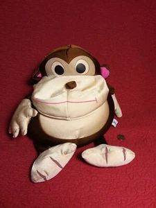 9" Limited Two MONKEY MICROBEAD PILLOW brown tan stuffed - Picture 1 of 4