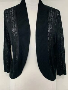 Cardigan aperto donna Lyn nero, mezzo maglione taglia XL - Foto 1 di 5