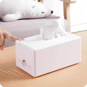 Toothpick Tissue Box Multifunction Automatic Dispenser Desktop Organizer - Picture 1 of 11