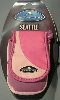PINK Padded Compact Camera Case Pouch Lanyard Belt Hook and Loop 10 x 6.5 x 3cm - Image 1 of 4
