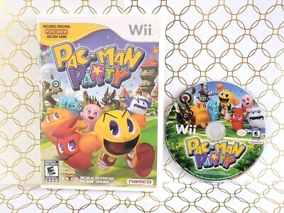 Pac-Man Party (Nintendo Wii, 2010) Case & Disc Only - TESTED - Image 1 of 4