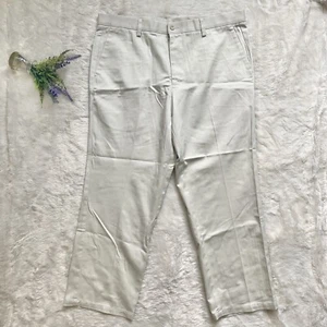 Dockers Vintage 90s Flat Front Chino Pants Size 38 Off white Preppy classic - Picture 1 of 4