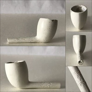 Antique Jean Gambier Paris Clay Pipe - Bowl + Part of Stem Billiard Shape Body - Picture 1 of 11