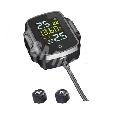 Sistema de monitoreo de presión de neumáticos para moto TPMS alarma de temperatura de neumáticos Foto 1 de 4