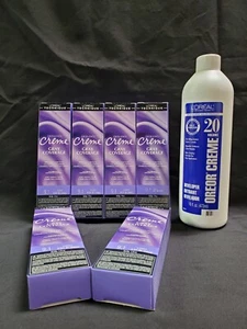 L'Oreal Creme Gray Cover 9.1 Light Ash Blonde 1.74oz(6 Pack) & 16oz 20 Vol Oreor - Picture 1 of 4