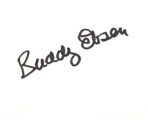 Buddy Ebsen - U.S. Actor -  "Jed In The Beverly Hillbillies" - Hand Signed Card Cover