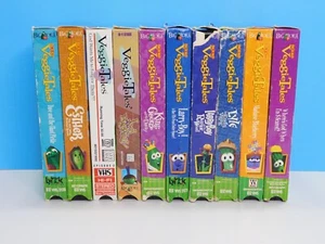 VeggieTales VHS-Kassetten Posten von 10 Lektionen Serie Bob Tomate & Larry Gurke Werte - Bild 1 von 12