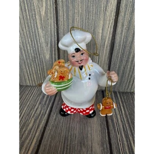 Koch Figur mit Lebkuchenmännern Ornament - Weihnachtsdeko - Bild 1 von 3