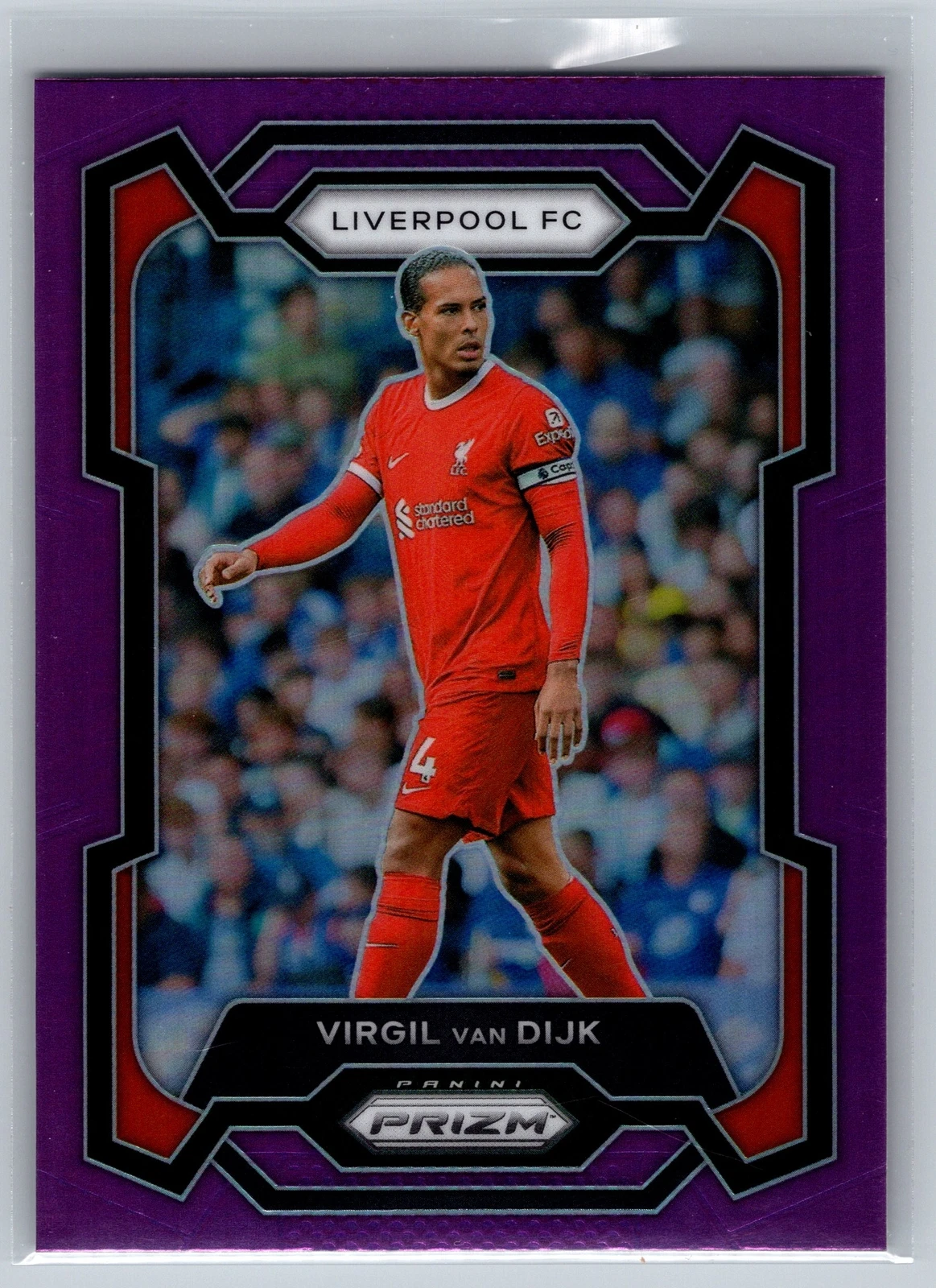 2023 Prizm Premier League EPL Virgil van Dijk Purple #81 Liverpool