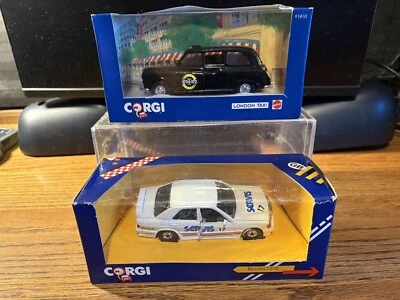 1986 MERCEDES-BENZ 2.3/16+LONDON TAXI 1/43 CORGI NIB RARE HTF - Image 1 of 4