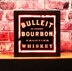 Panneau Bulleit Whiskey DEL personnalisé, panneau de bar d'accueil 12x12 non néon