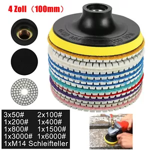 12stk Diamant Polierscheiben,Schleifpad, Polierpads Set Für Marmor Granit Beton - Bild 1 von 13
