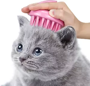 Cat Brush with Soft Rubber Pins, Washable Silicone Pet Brushes for Indoor Cats - Picture 1 of 12
