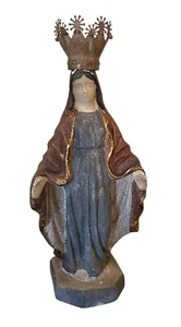 Creative Co-Op Jungfrau Maria Statue mit abnehmbarer Zinnkrone Reproduktion - Bild 1 von 7