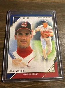 2017 Topps Gallery - Masterpieces Blue #MP-7 Omar Vizquel /99 - Picture 1 of 2