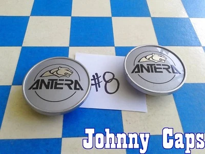 Tapa central ANTERA Wheels PLATEADA # 1/2/3/4?  Tapacubos centrales de rueda personalizados (PAR de 2) Foto 1 de 4