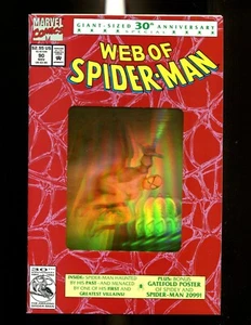 WEB OF SPIDER-MAN 90 GOLD HOLO (9,8) 2. PT 1. SPIDERMAN 2099 (POSTER) (b044) - Bild 1 von 2