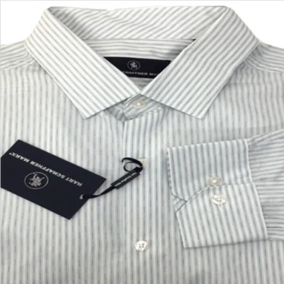 $98.50 Camisa Hart Schaffner Marx Para Hombre Manga Larga Algodón L. Foto 1 de 2