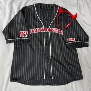 BABYMONSTER PRESENTS SEE YOU THERE Baseball T-shirt Black Szie M Unused - Picture 1 of 7