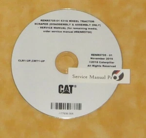 RENR5705 CAT 631G Wheel Tractor Scraper Factory Repair Service Manual CLR CMT - Picture 1 of 1