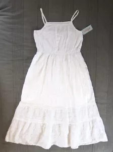 Cat & Jack Girls Spaghetti Strap Sundress Size XL (14/16) White - Picture 1 of 6